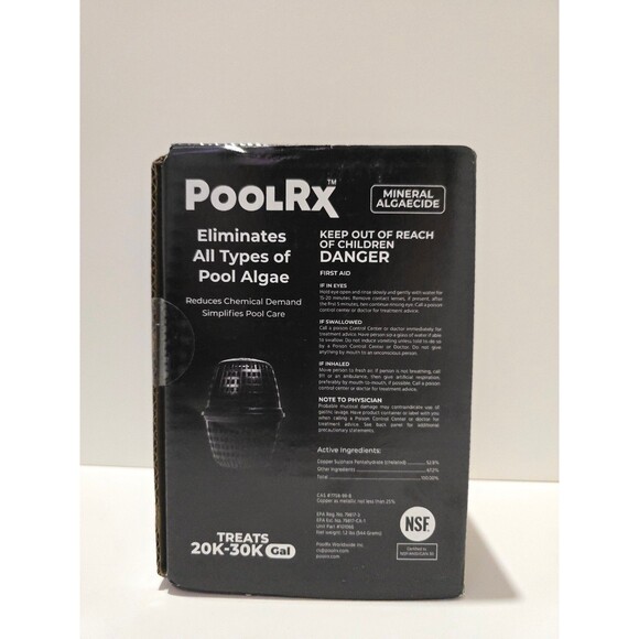 Pool R-X+ 101066 - Treats 20K-30K gallons - Black - NEW Sealed - Picture 2 of 6